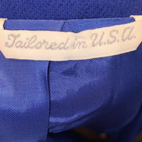 Vintage 90s Field’s Classic Blazer Royal Blue Wool single breasted size 10 - Picture 9 of 12